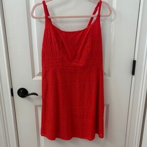 Coral/Red Sleeveless Dress